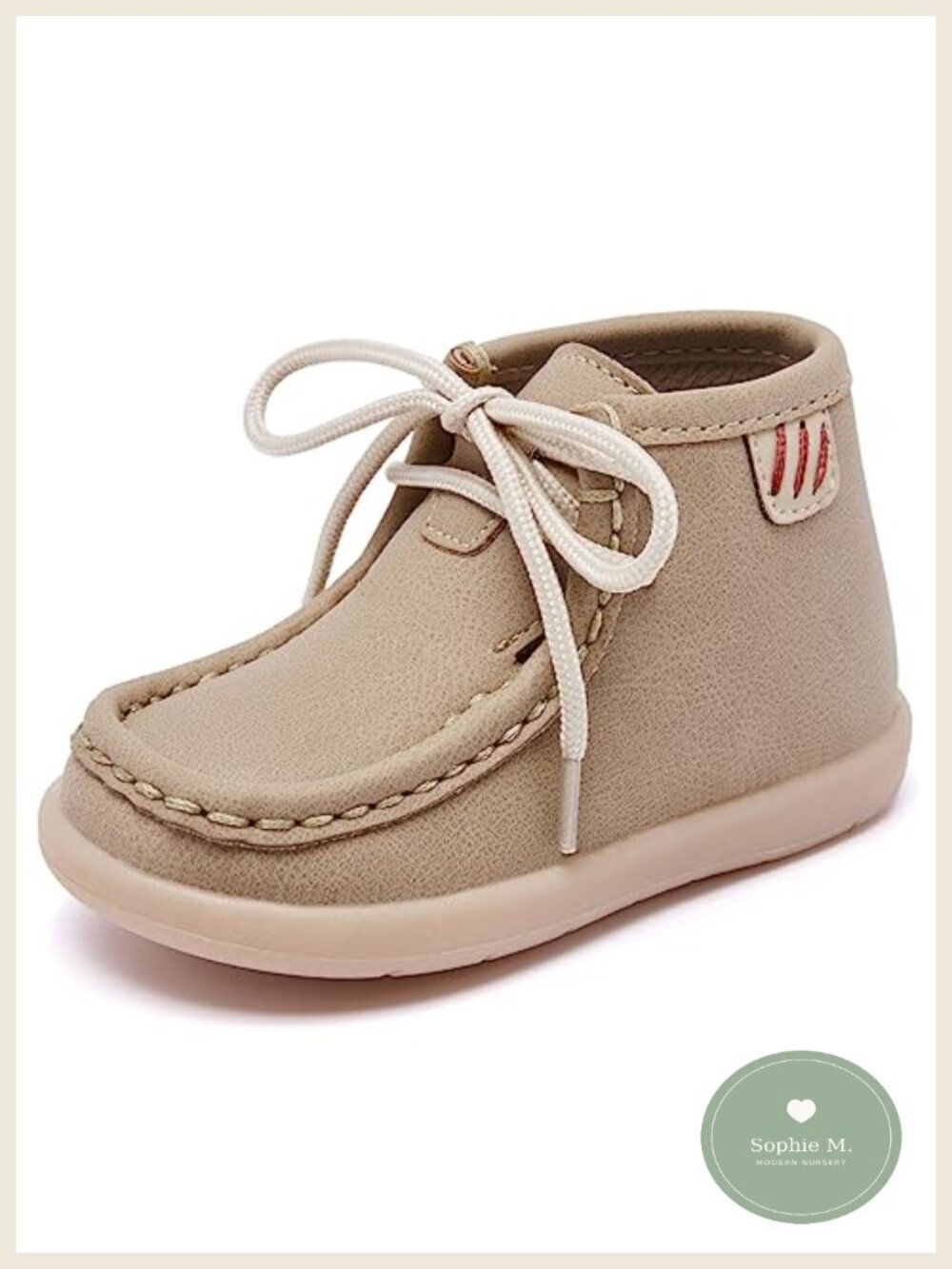 Infant Baby Boots Non-Slip Lace-Up Soft Sole Toddler First Walking Shoes